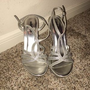 Silver Sparkly Heels